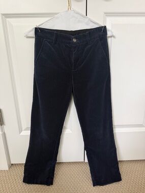 Janie and Jack Navy Velour Dress Pants